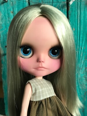 Custom Blythe doll, blond hair, Takara body OOAK handmade outfit