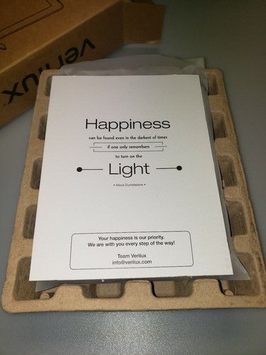 Verilux HappyLight Lucent LED Light Therapy Lamp 10000 lux