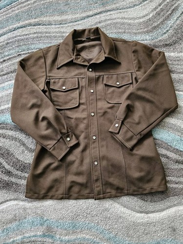 トップス Made in USA 1970's~ FARAH western shirt Vintage 70s Farah Western Wear Button Up Shirt Tan Polyester