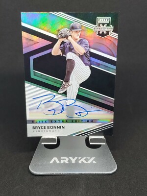 BRYCE BONNIN 2020 ELITE EXTRA EDITION ON CARD AUTO CINCINNATI REDS PROSPECT SSP