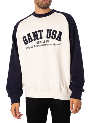 

Мужская толстовка GANT USA, бежевая, Бежевый