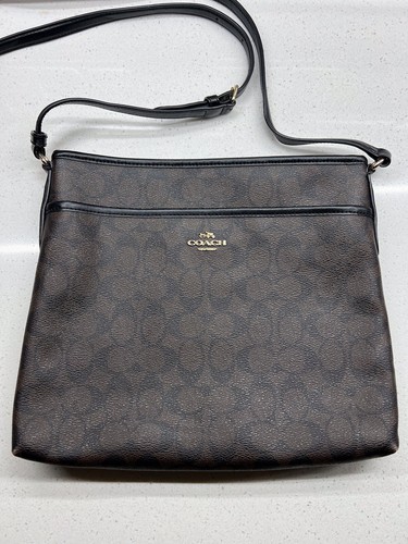 COACH ボディバッグ ブラウン ロゴプリント Coach ボディバッグ ブラウン ロゴプリント