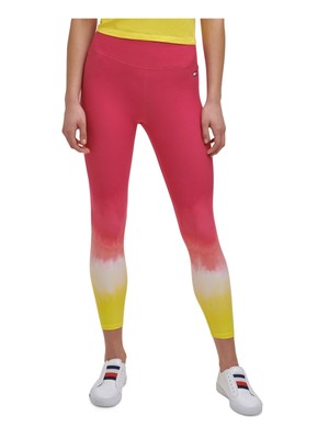 

TOMMY HILFIGER SPORT Женские розовые леггинсы стрейч для работы с высокой талией, Розовый, TP16372P