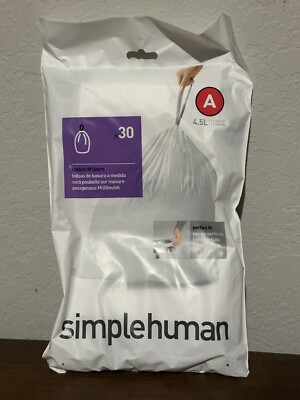 Simple Human Code A Extra Strong Custom Fit Liners 30 ct bags 4.5L capacity