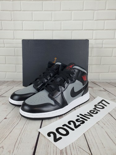 Nike Air Jordan 1 Mid ブラックサイズ23.5cm Nike Air Jordan 1 Mid SE GS AJ1 Black Metallic Silver Kids