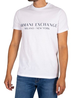 

Мужская футболка с принтом Armani Exchange, цвет белый, 8NZT72-Z8H4Z-1100