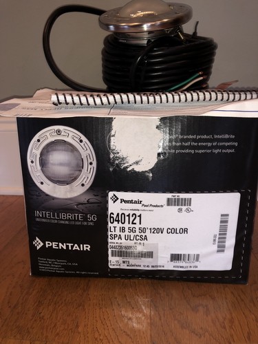 640121 Pentair IntelliBrite 5G Color Spa Light with 48’ Cord, 120V