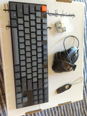 Keychron K1 Bluetooth/Wired Mechanical Keyboard plus Logitech Gaming Mouse