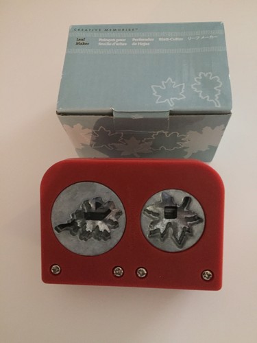 CREATIVE MEMORIES SCRAPBOOKING PUNCHES MAPLE LEAF, OAK LEAF, HEART and FLOWER