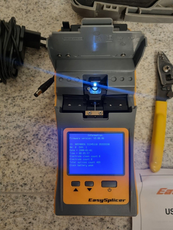 Glasfaser SpleiÃGerÃ¤T Easysplicer Fusion Splicer Kit With Cleaver For Sm And Mm