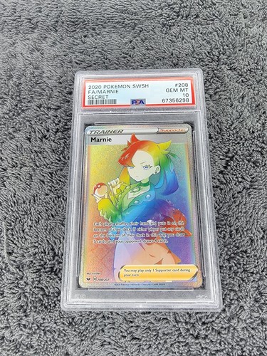 【psa10】2020 Pokémon SWSH FA/Marnie hr 2020 Pokemon: MARNIE 200/202 Full Art Sword & Shield Base