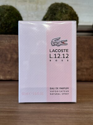 Lacoste L.12.12 Rose 1.6oz/50ml Eau de Parfum Spray for Women - New And Sealed