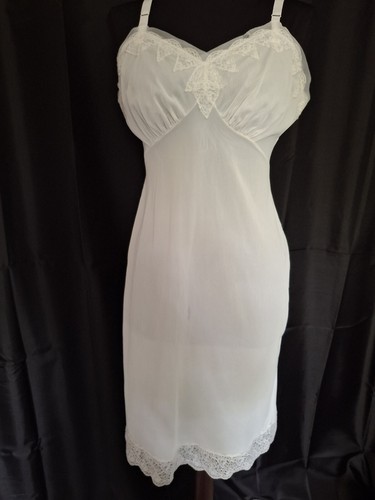 下着・アンダーウェア 1940s White Slip Dress 下着・アンダーウェア 1940s White Slip Dress 30s 40s White