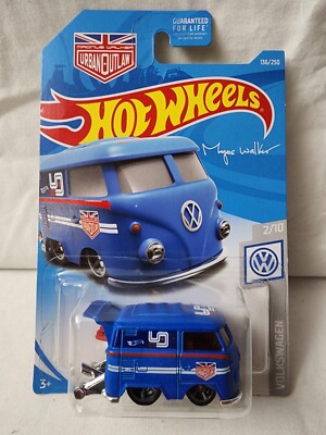 HOT WHEELS KOOL KOMBI MAGNUS WALKER URBAN OUTLAW BLUE VOLKSWAGEN 2/10 #A2