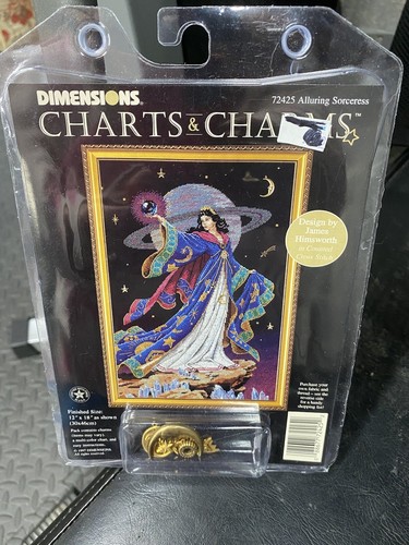 DIMENSIONS☆CHARTS&CHARMSキット Dimensions ALLURING SORCERESS Charts & Charms Cross Stitch