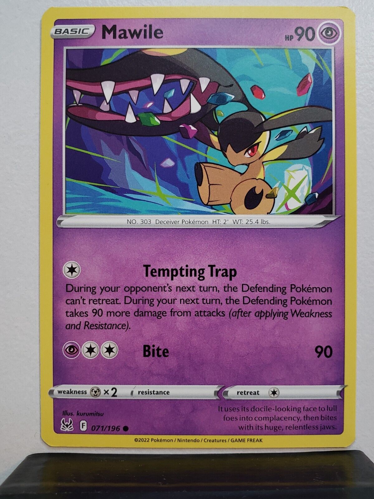 Mawile 071/196 NM / M - Kurumitsu Art - Lost Origin Sword Mawile 071/196 NM / M - Kurumitsu Art - Lost Origin Sword
