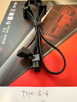 Corsair Type 3 Type 4   6 Pin to 3x SATA Drive Cable , 30'' ORIGINAL 