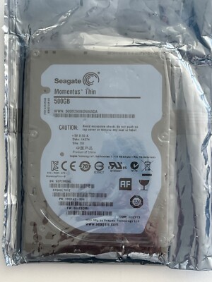 Seagate Momentus Thin 500GB 2.5'' SATA 6Gb/s HARD DRIVE HDD - Brand New Sealed