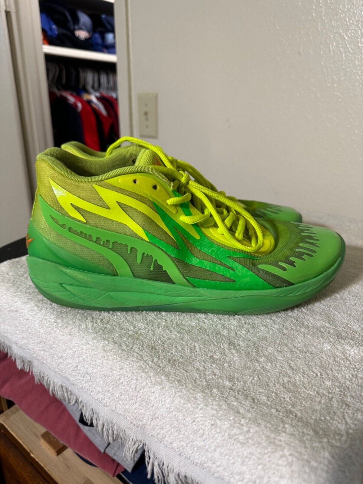 Vintage Puma Lamelo Ball MB.02 “Nickelodeon Slime” 2022 size