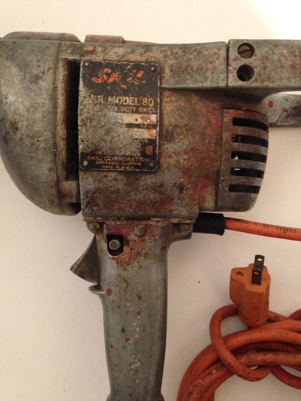 Vintage SKILL Drill Model 80 Heavy Duty Works