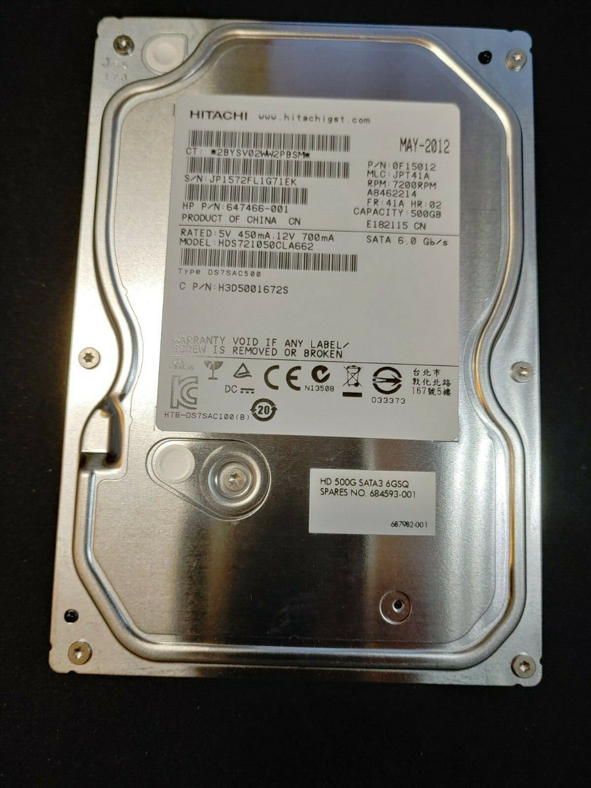 Hitachi HDS721050CLA662 Deskstar 7K1000 500GB 3.5