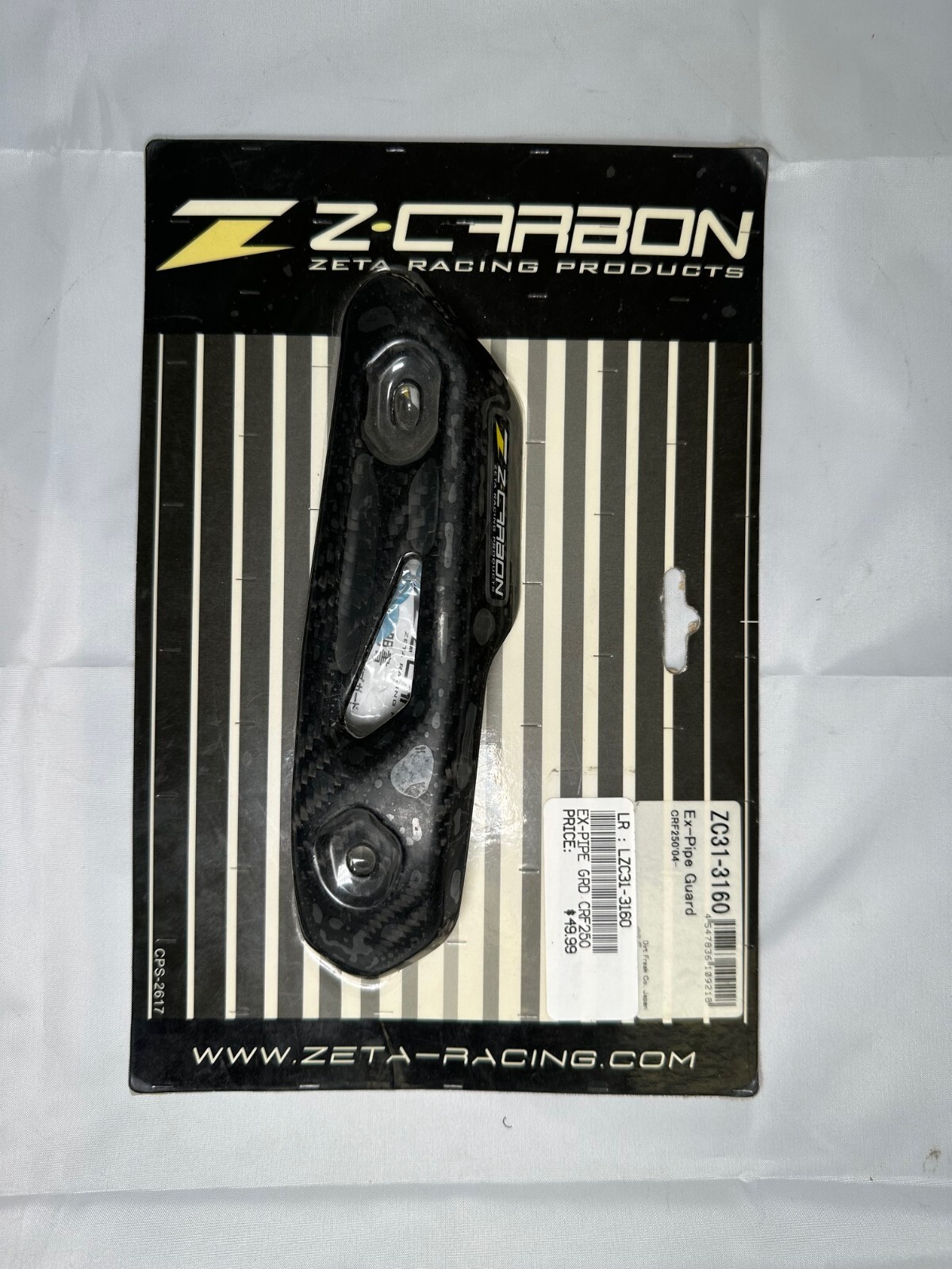 とと Zeta Z Carbon EX Pipe Guard ZC31-3160 for Honda CRF250R '04