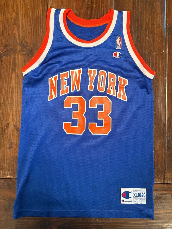 Patrick Ewing New York Knicks #33 Champion Youth NBA Jersey XL 18