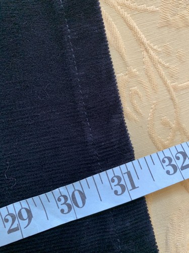 Gloria Vanderbilt  BLACK Straight Leg Stretch Corduroy Jeans, Size 10