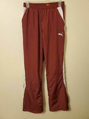 red and yellow track pants