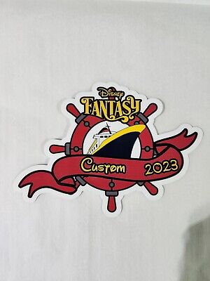 Personalized DCL Door Magnets With Ship Name and Current Year 6''x4''