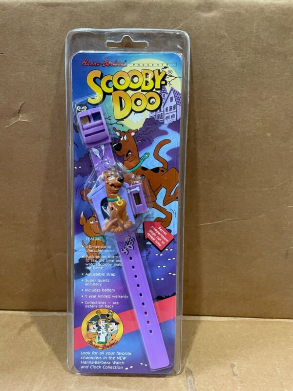 Scooby Doo Pop-Out Secret Compartment Wristwatch Innovative Time 1991 MIP