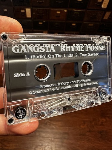 PROMO GANGSTA RHYME POSSE RAP HIP HOP CASSETTE TAPE STRAPPED 4