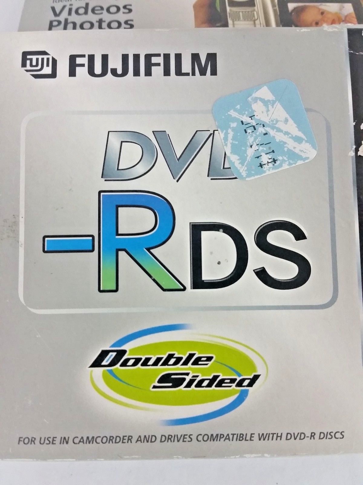 NIB Fujifilm DVD-R Double Sided Camcorders (5) Discs 2.8 GB 60 Min Recorders