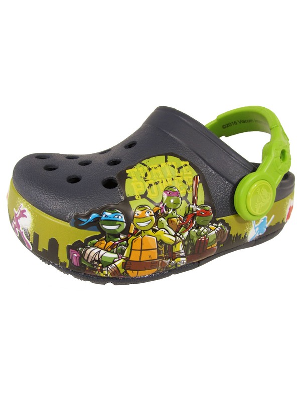Crocslights Tortues Ninja Ii Sabots, Marine / Vert, Us 6 BÃ©BÃ©