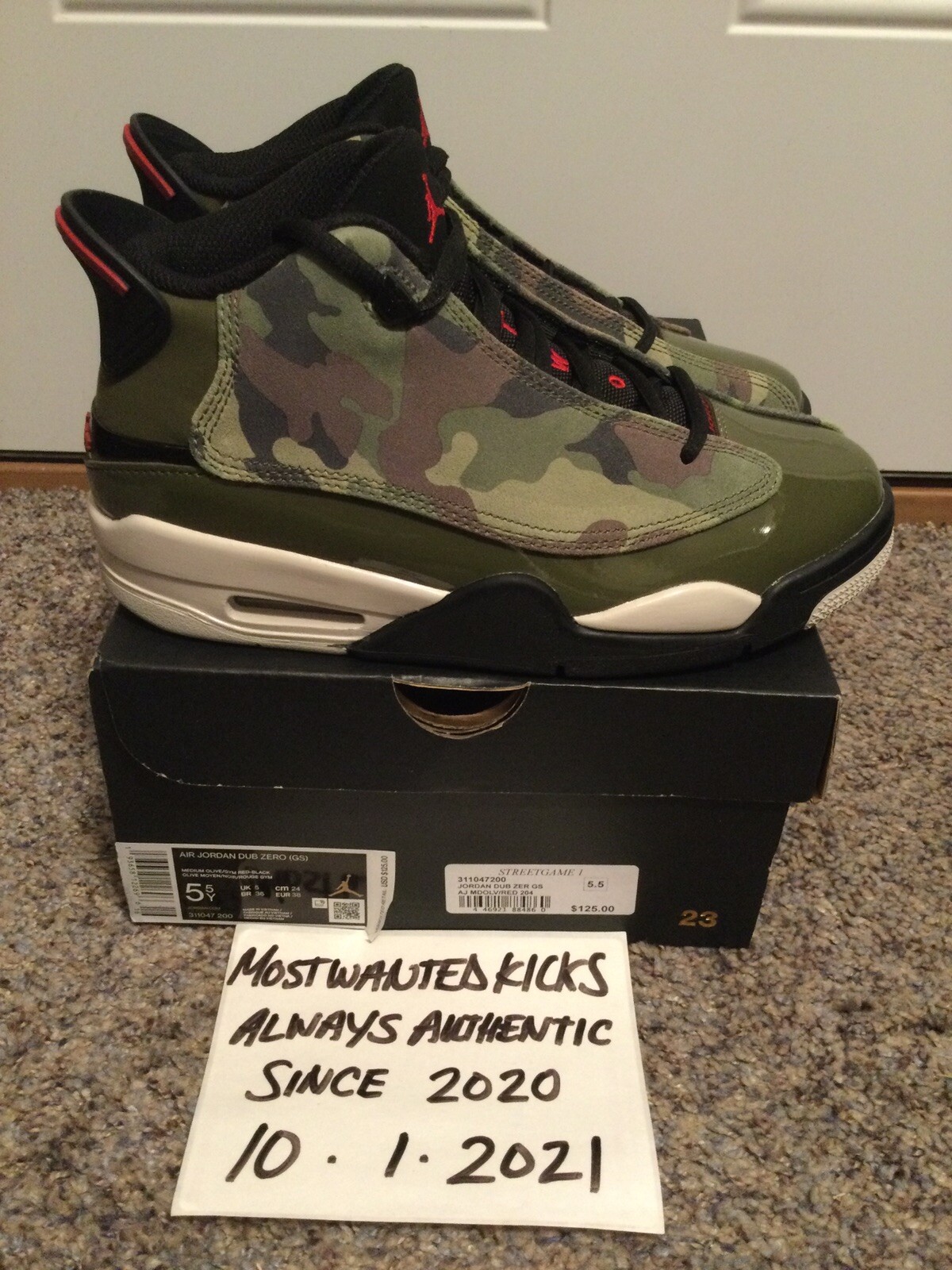 camo jordan dub zero