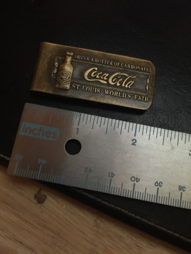 Coca Cola Solid Metal Money Clip Pepsi 7Up Fanta Cash Dollar Man Cave Collector
