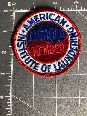 Vintage American Institute of Laundering Certified Member Patch AIL Joliet IL US
