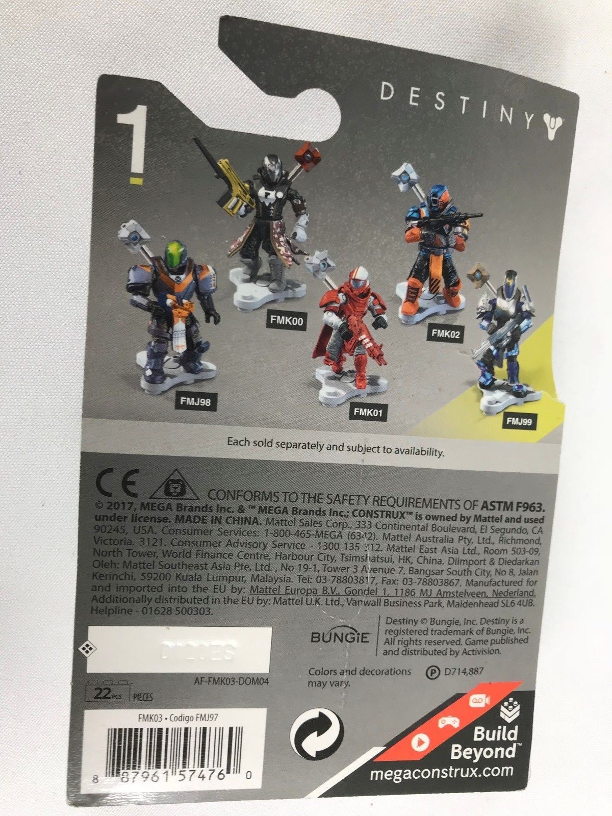 Mega Construx Destiny Jovian Guard Titan-Lion's Vigil  Hunter  *** LOT OF 2 ***