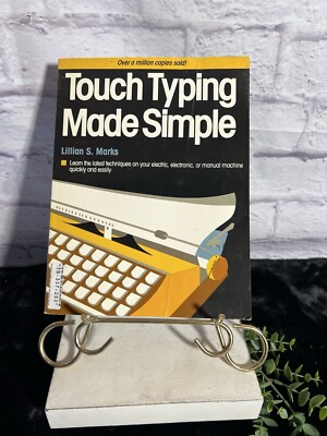 Touch Typing Made Simple by Lillian S. Marks - Computer - Keyboard - Book