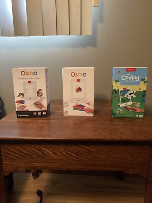 Osmo Bundle( Play Beyond The Screen, Genius Kit, Coding With Awbie)