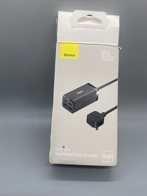 Baseus 100W GaN3 Pro Desktop 2U+2C Fast Charger Station For Phone Laptop US Plug