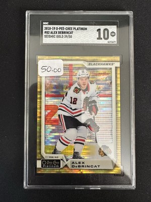 2018-2019 O-Pee-Chee Platinum #82 Alex Debrincat Seismic Gold 39/50 SGC 10