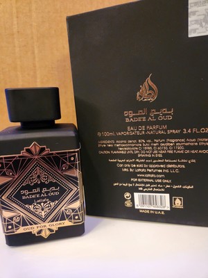 Lattafa Unisex Bade'e Al Oud Oud for Glory EDP 3.4 oz 