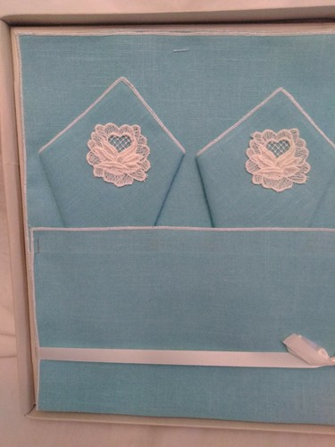 Majestic Creations 8 PC Mat Set 1950s All Rayon Made In USA RN 19862