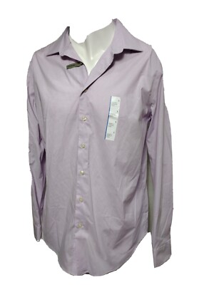 Goodfellow & Co MEN'S NEW LARGE Button-up Standard Dress Shirt Stripped(#n3