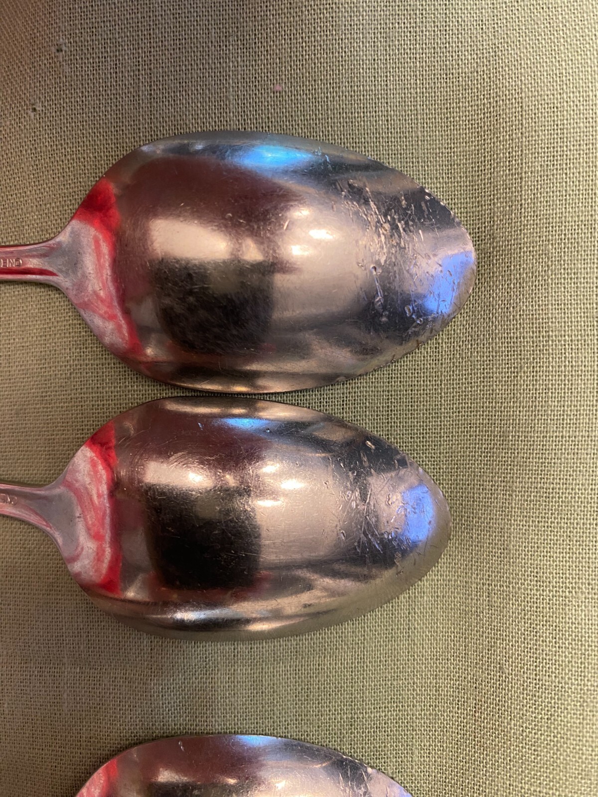 Dinnerware-bancroft/fortune Teaspoons Set Of 5 Used
