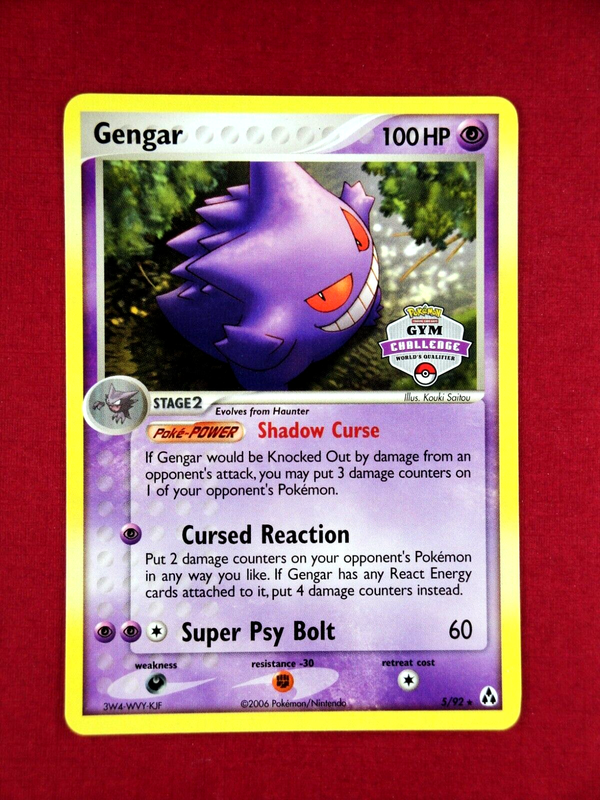 🌙PROMO GENGAR🌙 Near Mint Non-Holo | Gym Challenge Stamp
