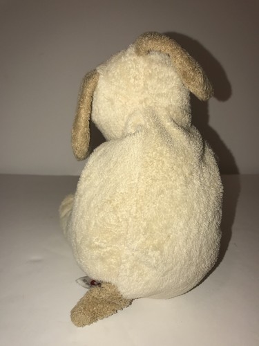 Ty Pluffies Plush Stuffed Animal Lovey Tan Dog Named Plopper from 2002 8