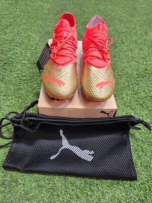 Puma Future Z 1.4 Neymar Jr Fg Men's Soccer Shoes Gold-Orange