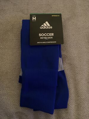 Adidas Soccer Metro Sock Arch & Ankle Compression Medium NEW